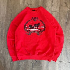Vintage 90s Christmas Red Crewneck